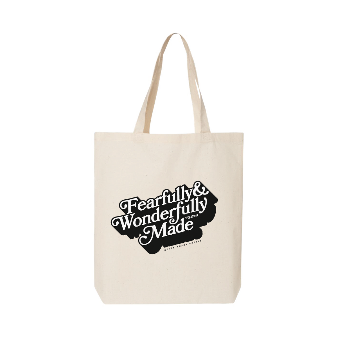 Fearfully & Wonderfully Made Tote - Sand