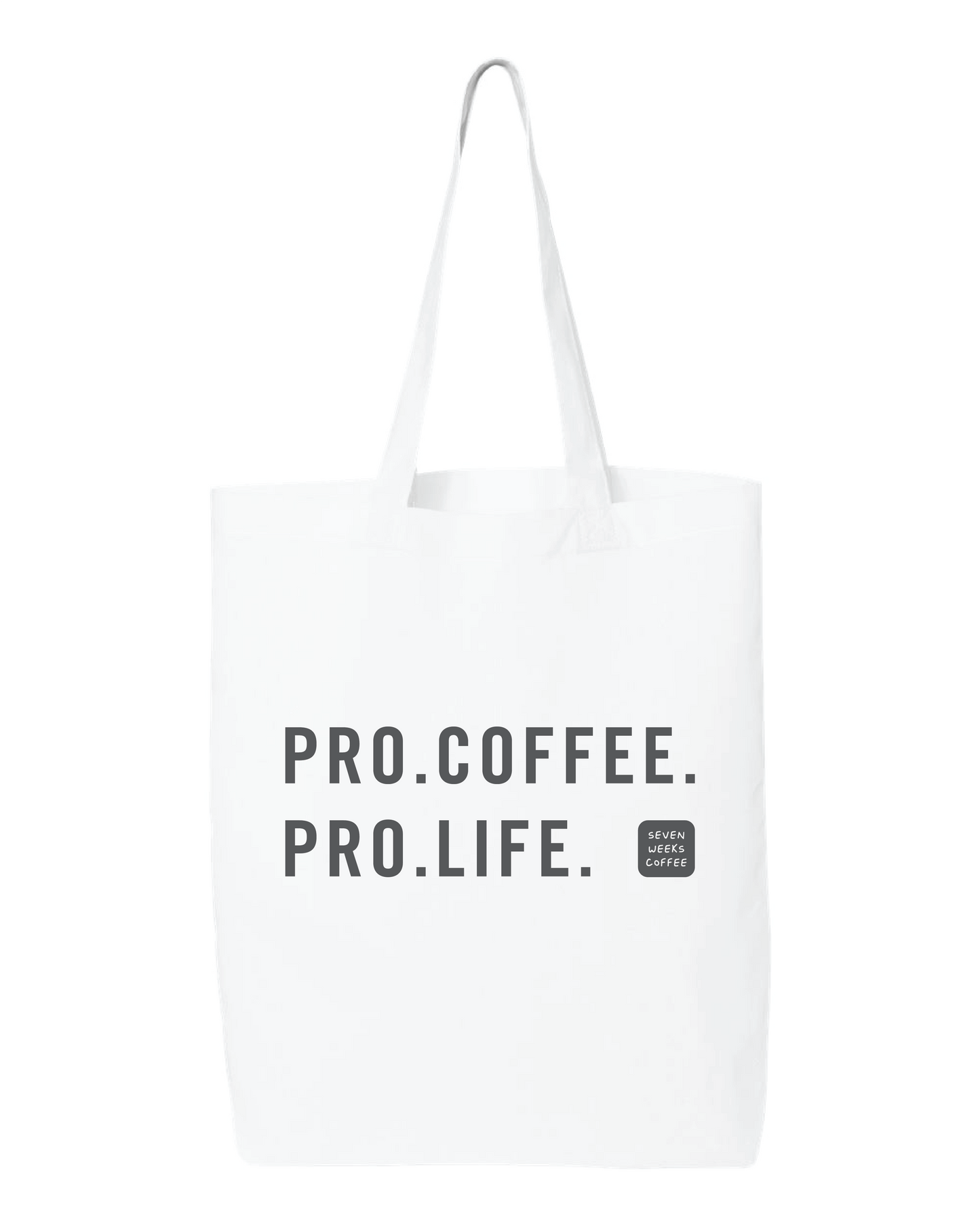 Pro-Coffee Pro-Life Tote - White